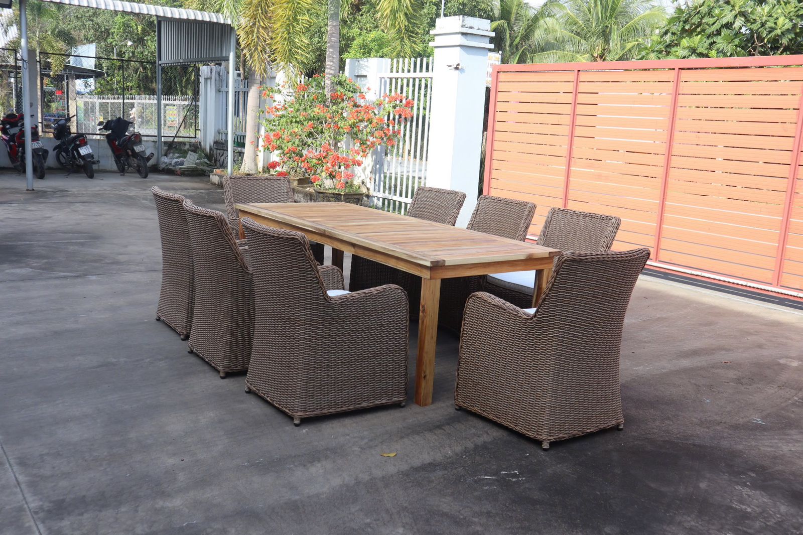 Comedor de 8 Personas en Rattán Polivinílico (Reserva)