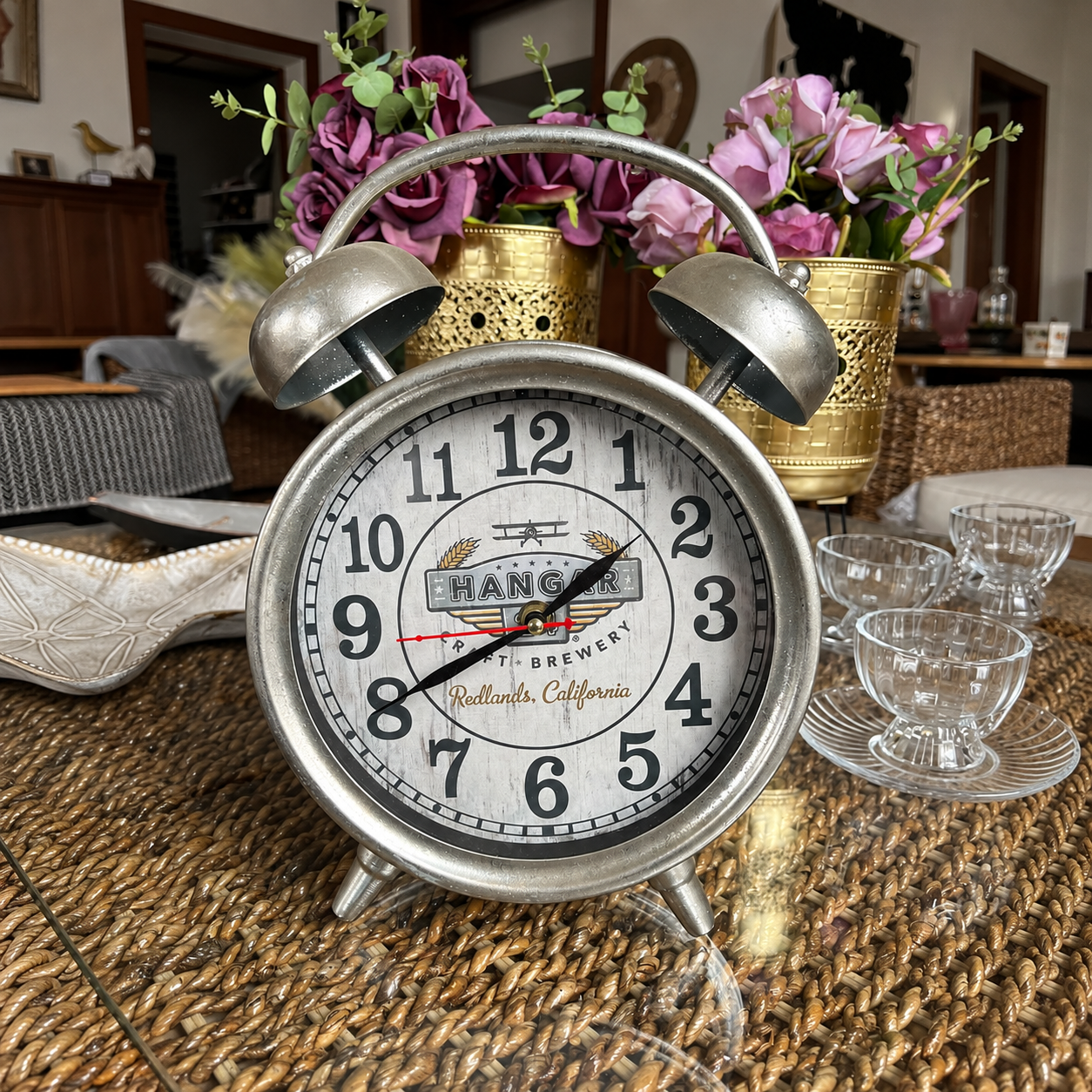 Reloj Grande Plateado