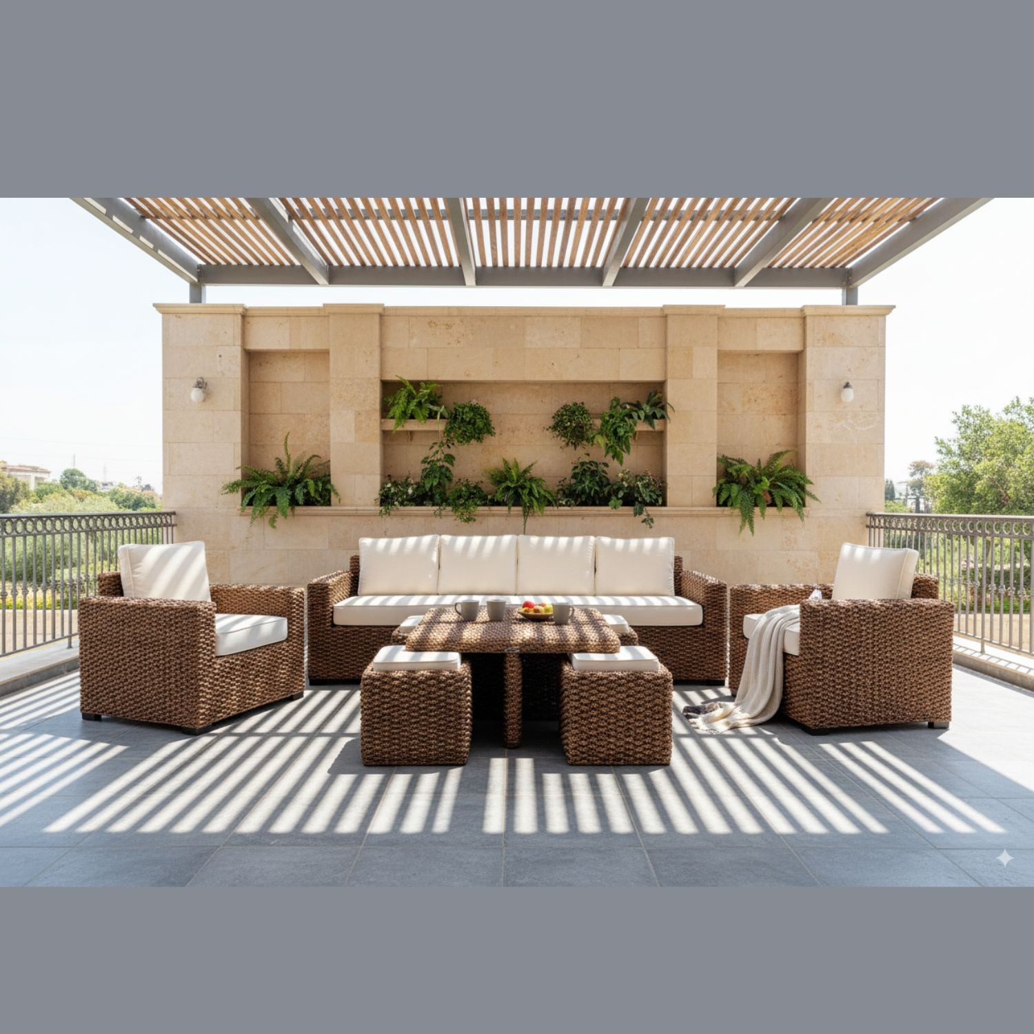 Juego de Terraza Kuta 4 Cuerpos Jacinto (Reserva)