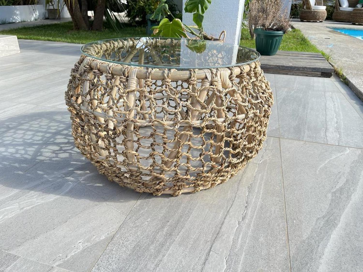 Mesa de Centro Fibra Natural