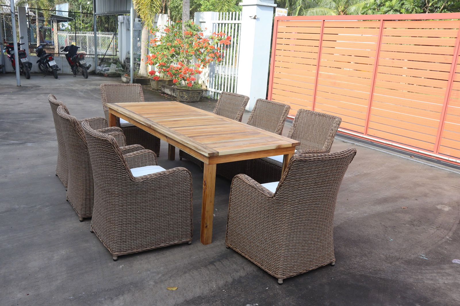 Comedor de 8 Personas en Rattán Polivinílico (Reserva)