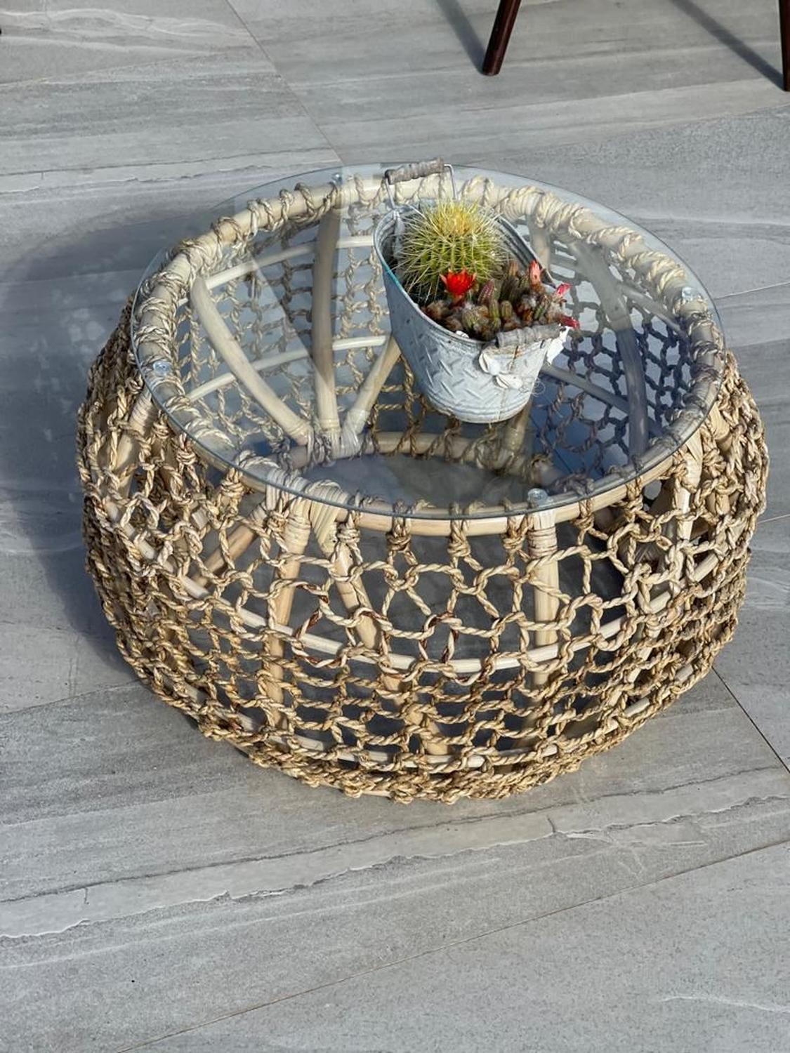 Mesa de Centro Fibra Natural