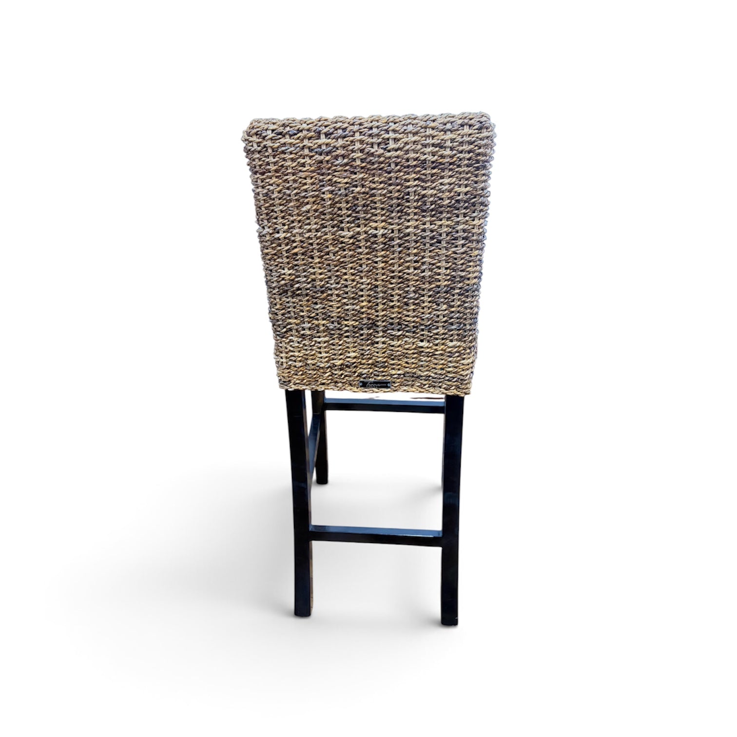 Silla Taburete de Bar Rattan Natural Con Hoja de Plátano, Silla de Bar