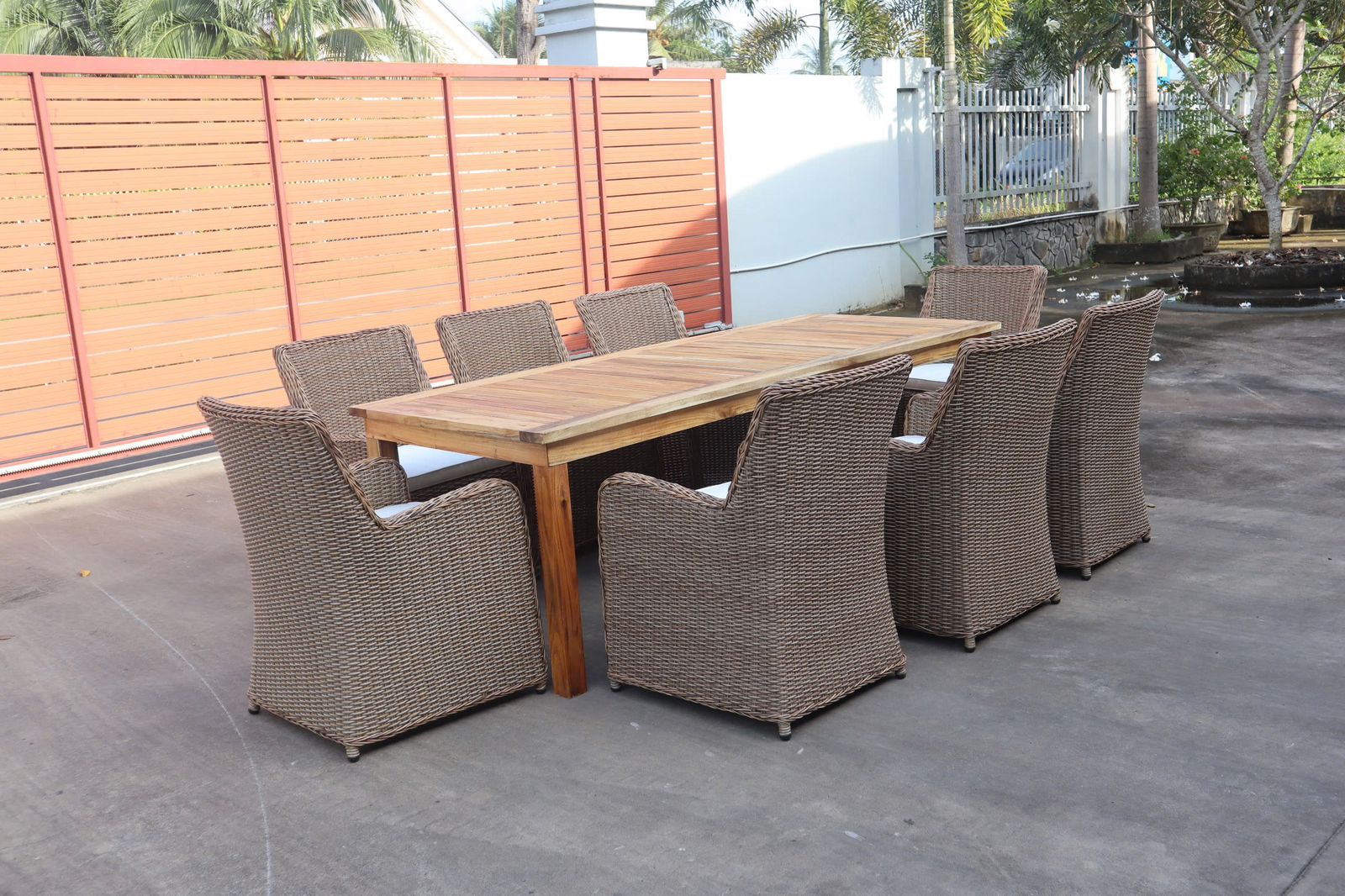 Comedor de 8 Personas en Rattán Polivinílico (Reserva)