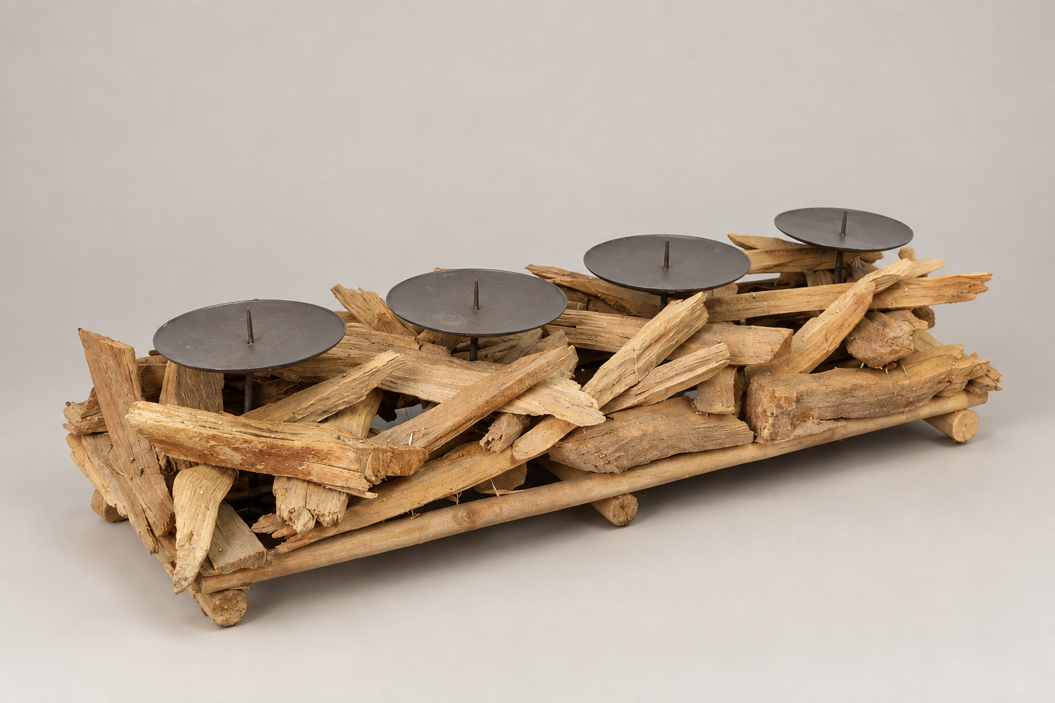 Candelabro de madera