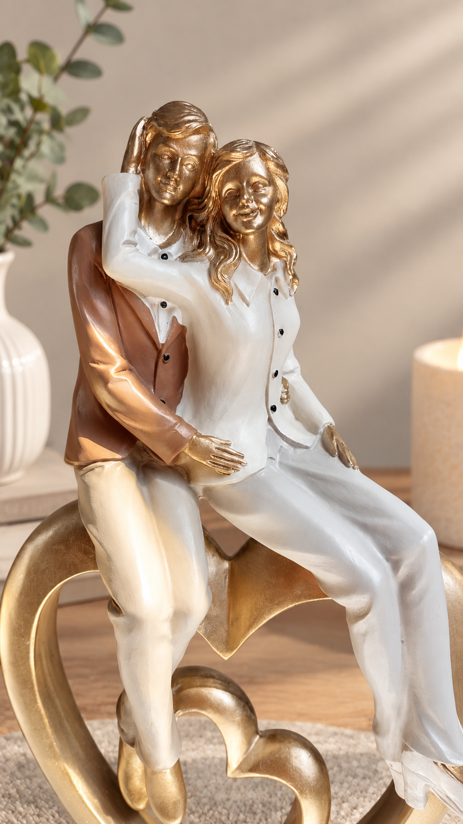 Adorno Escultura Pareja
