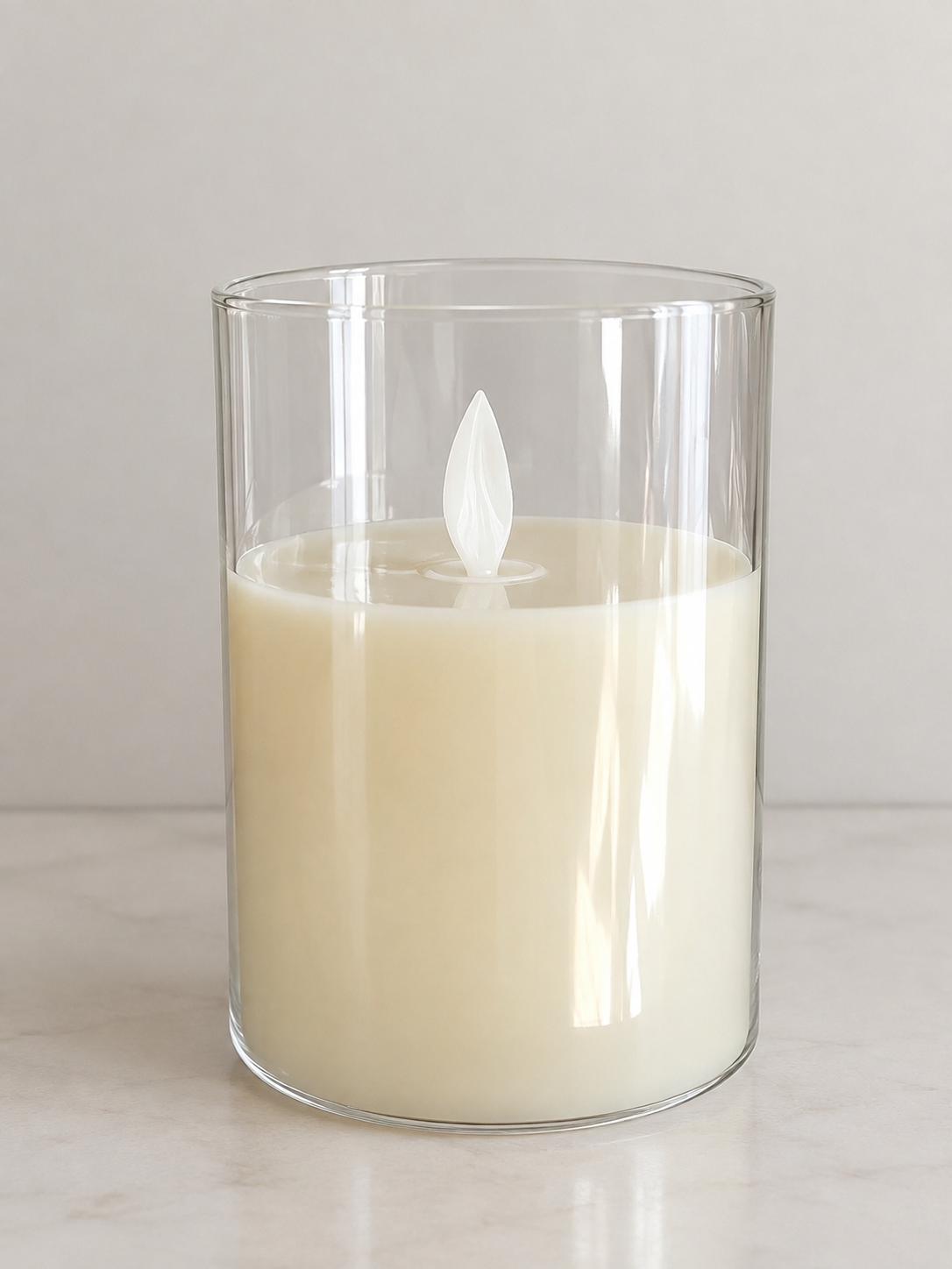 Vela LED en vaso