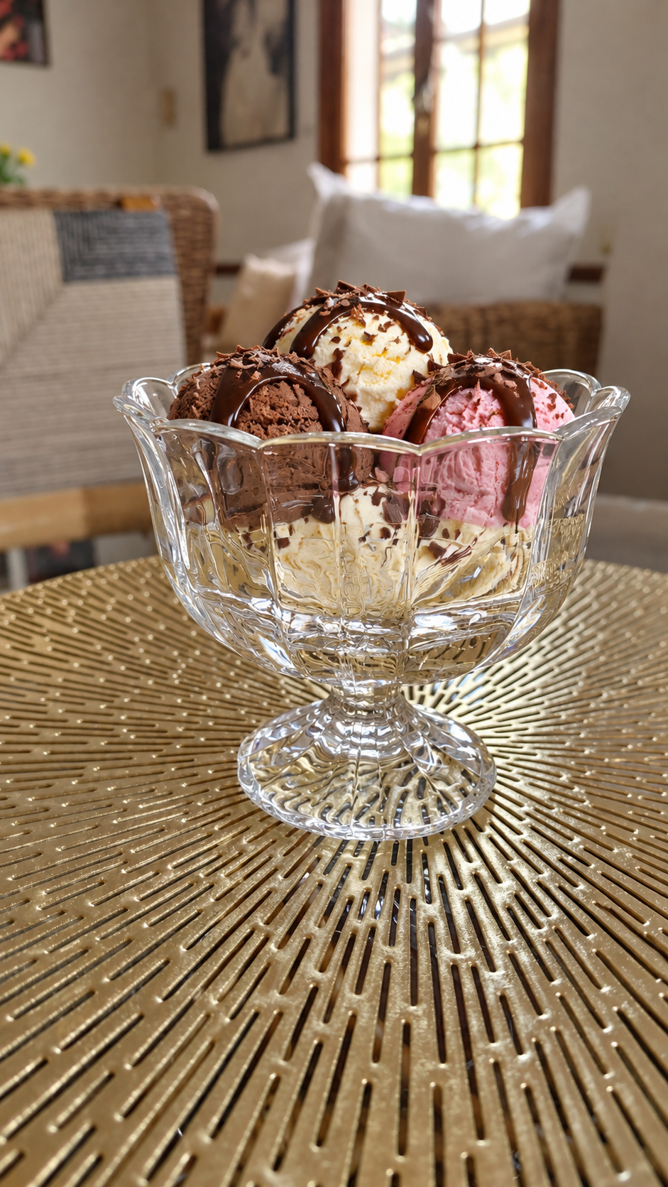 Set de 6 copas de postre transparentes