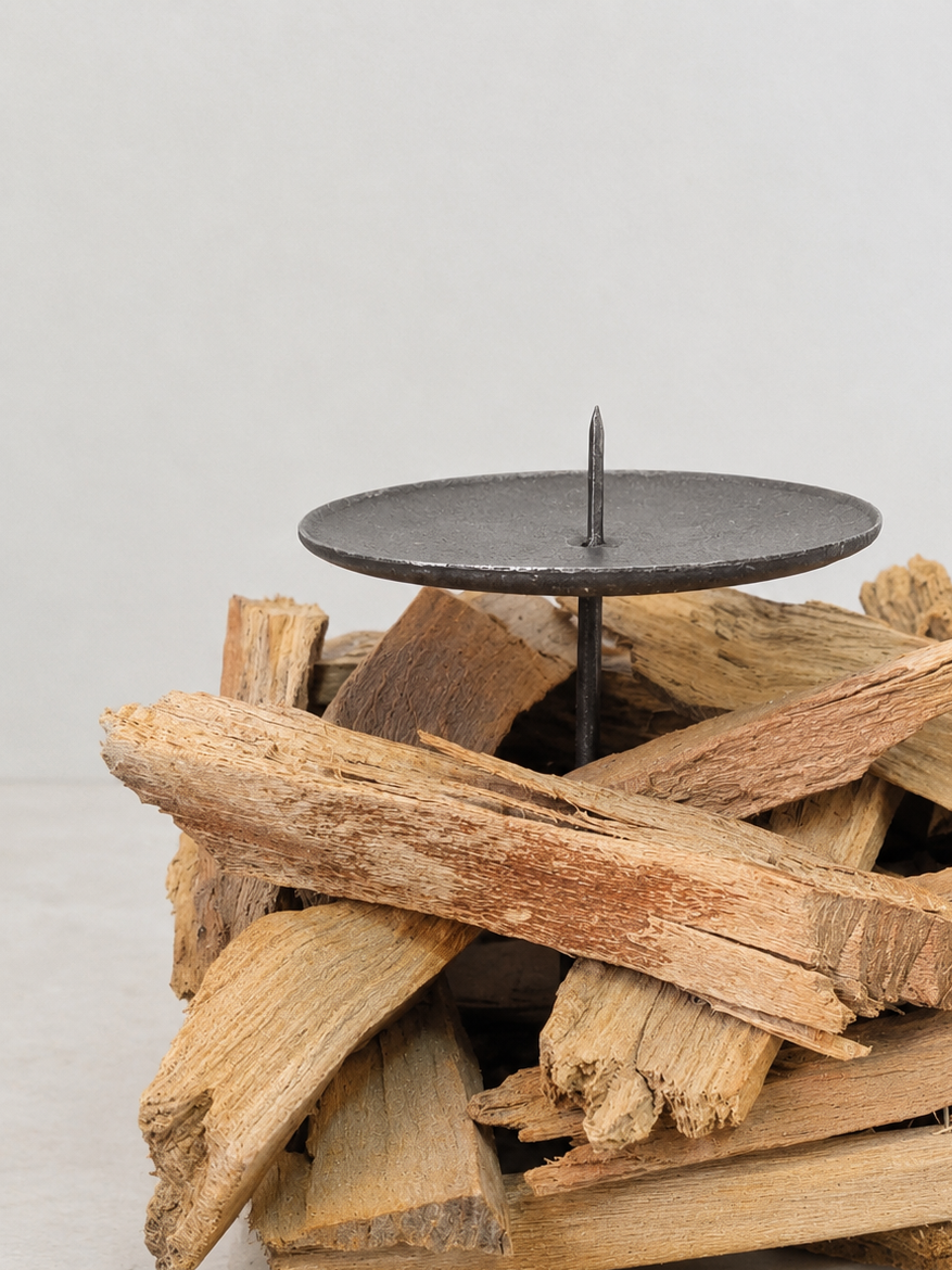 Candelabro de madera