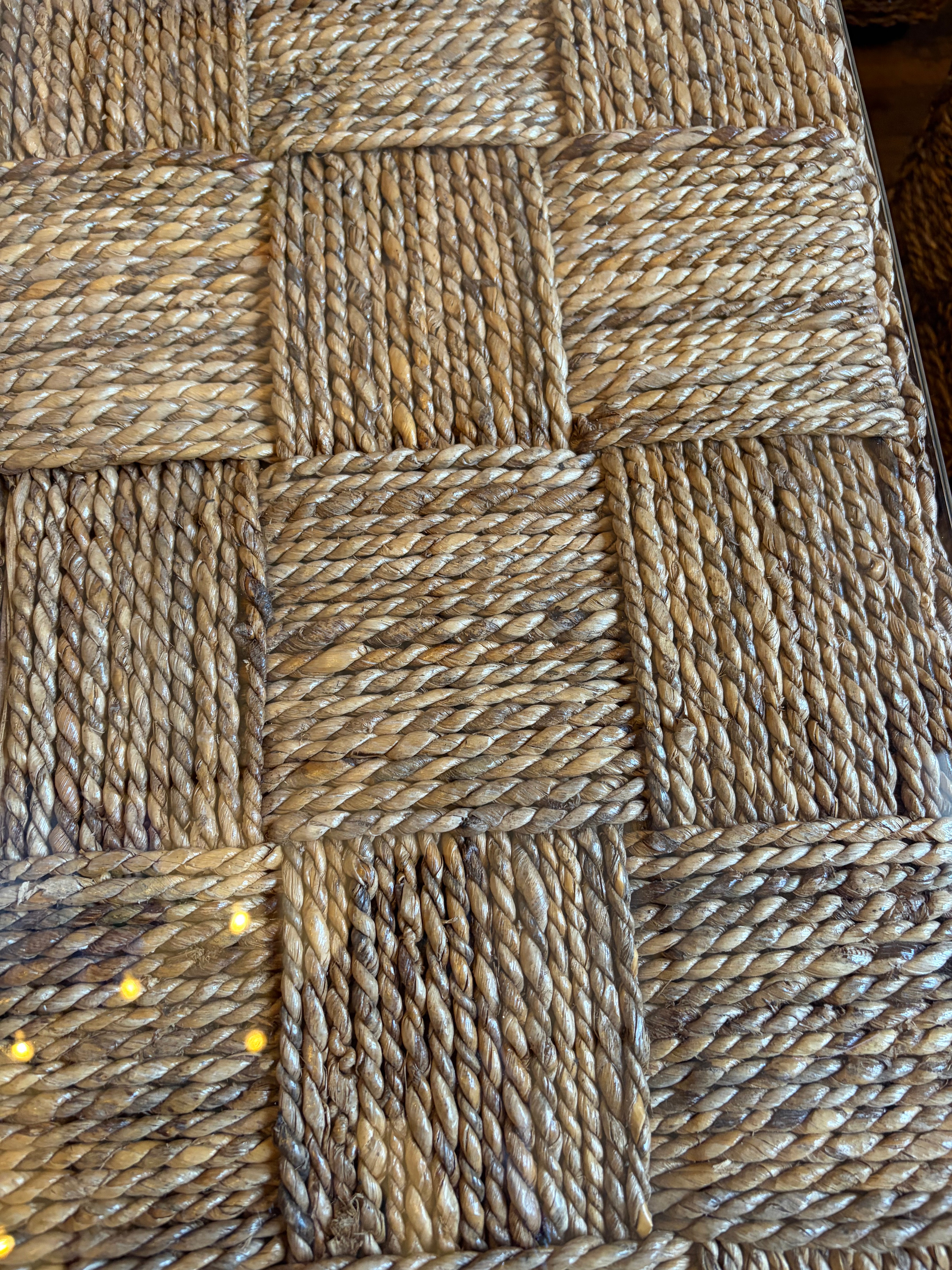 Juego de Terraza Rattan Natural Kuta Banana Tejido en Bloques