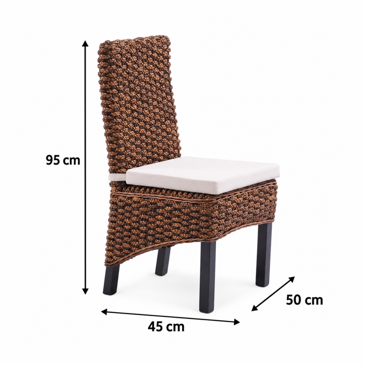 Silla de Comedor Jacinto, Rattan Natural