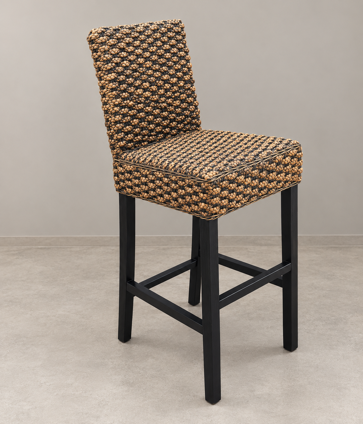 Silla Taburete de Bar Rattan Natural Larisa