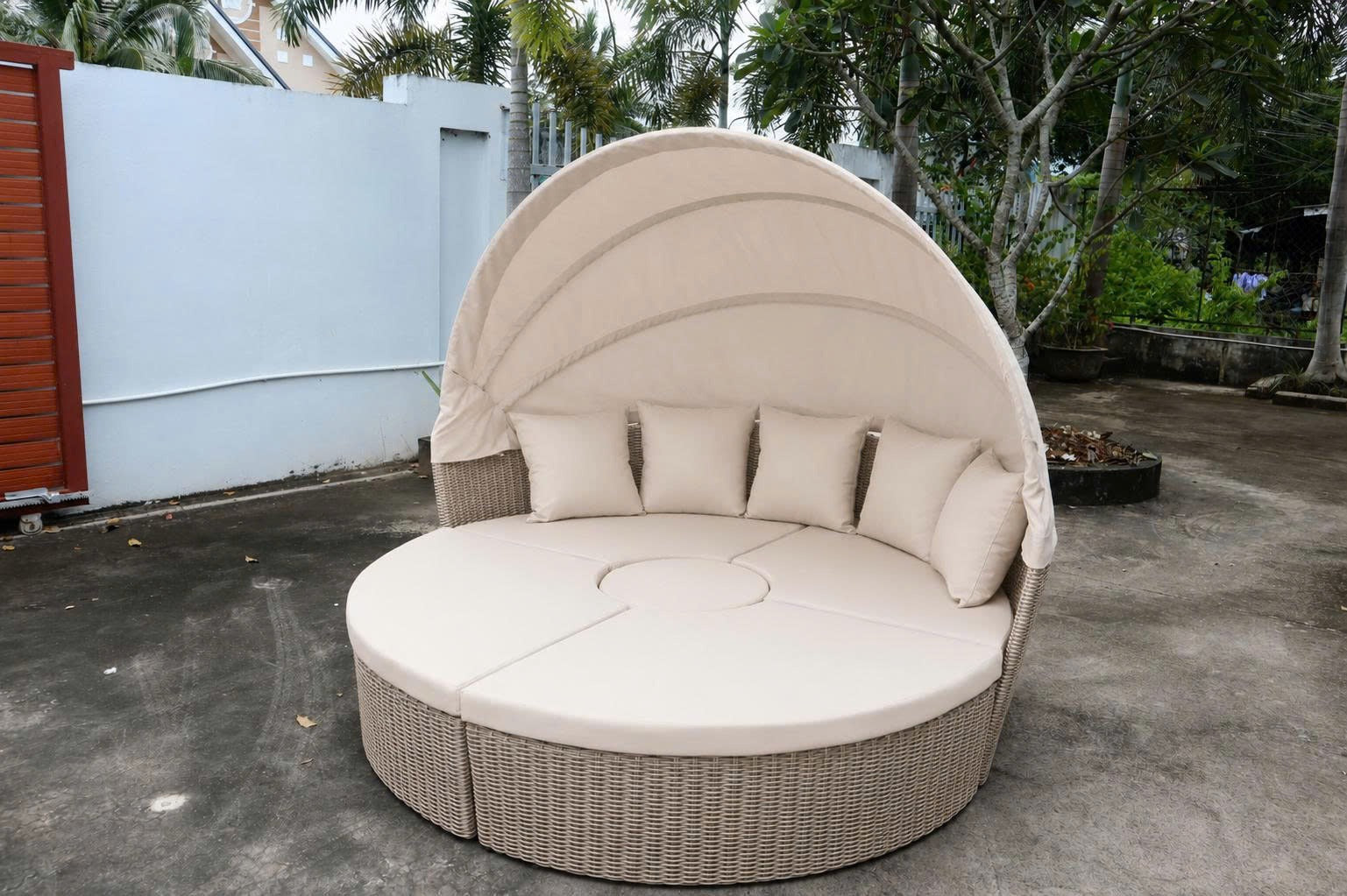 Tumbona Seccional 4 Piezas Beige