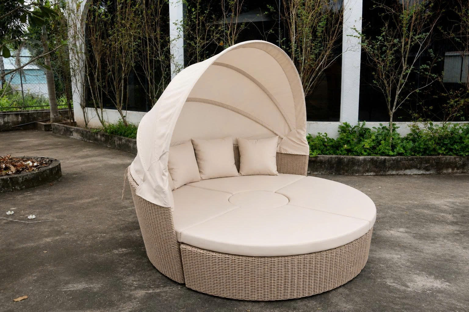 Tumbona Seccional 4 Piezas Beige