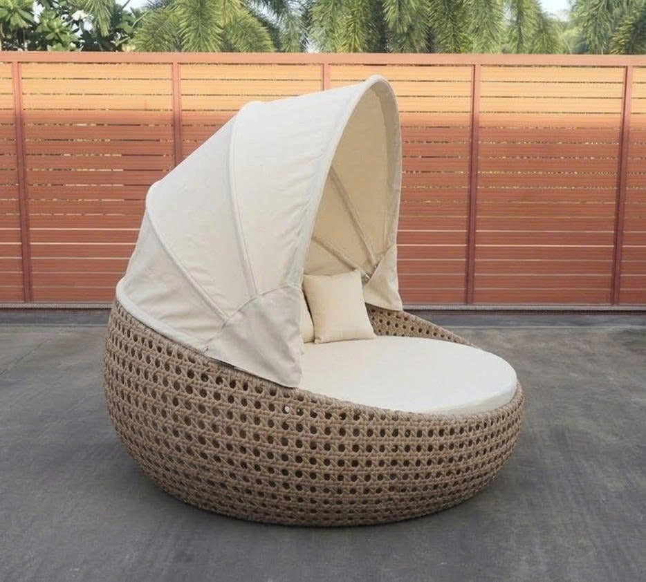 Tumbona Java 2 Plazas, 180CM diámetro, Reposera Redonda