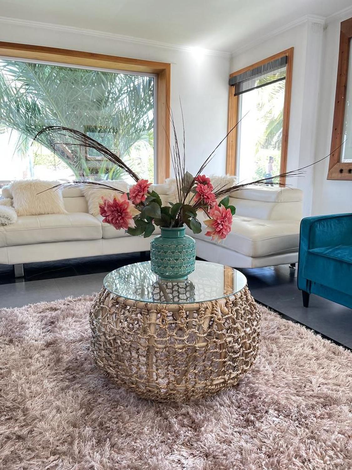 Mesa de Centro Fibra Natural