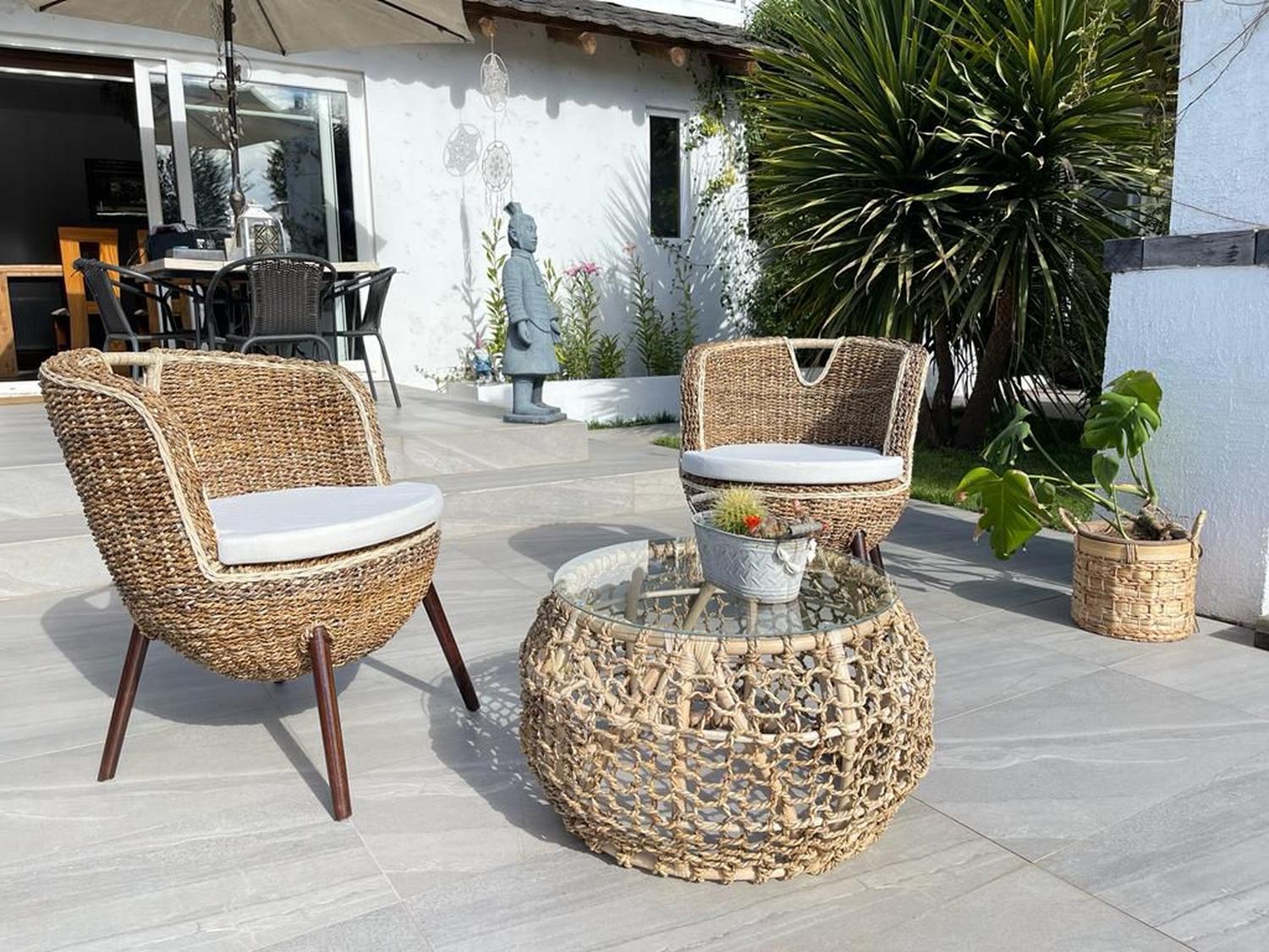 Mesa de Centro Fibra Natural