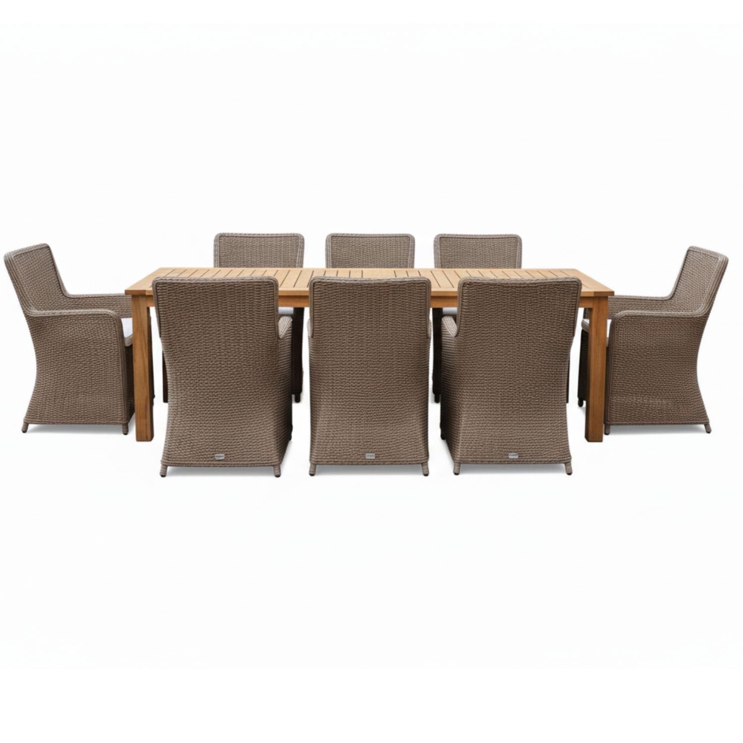 Comedor Madera Teca 8 Personas - comedor de rattan para exterior | Terraestilo Chile 5
