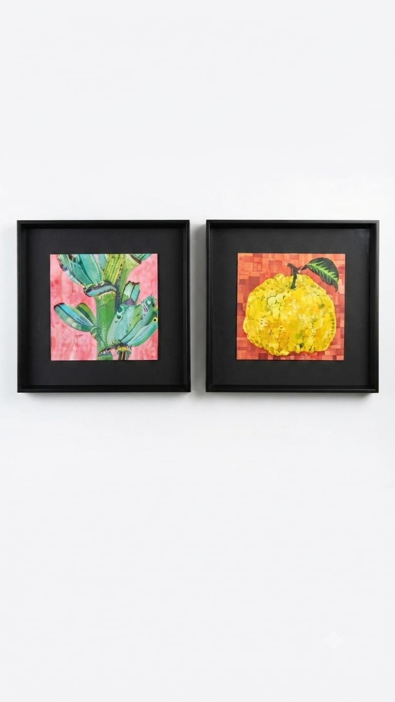 Set de 2 Cuadros Verduras