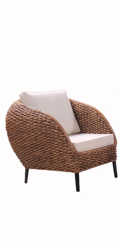 Sofá 1 Cuerpo Ratán Natural Lombok - mueble de terraza rattan exterior | Terraestilo Chile 2