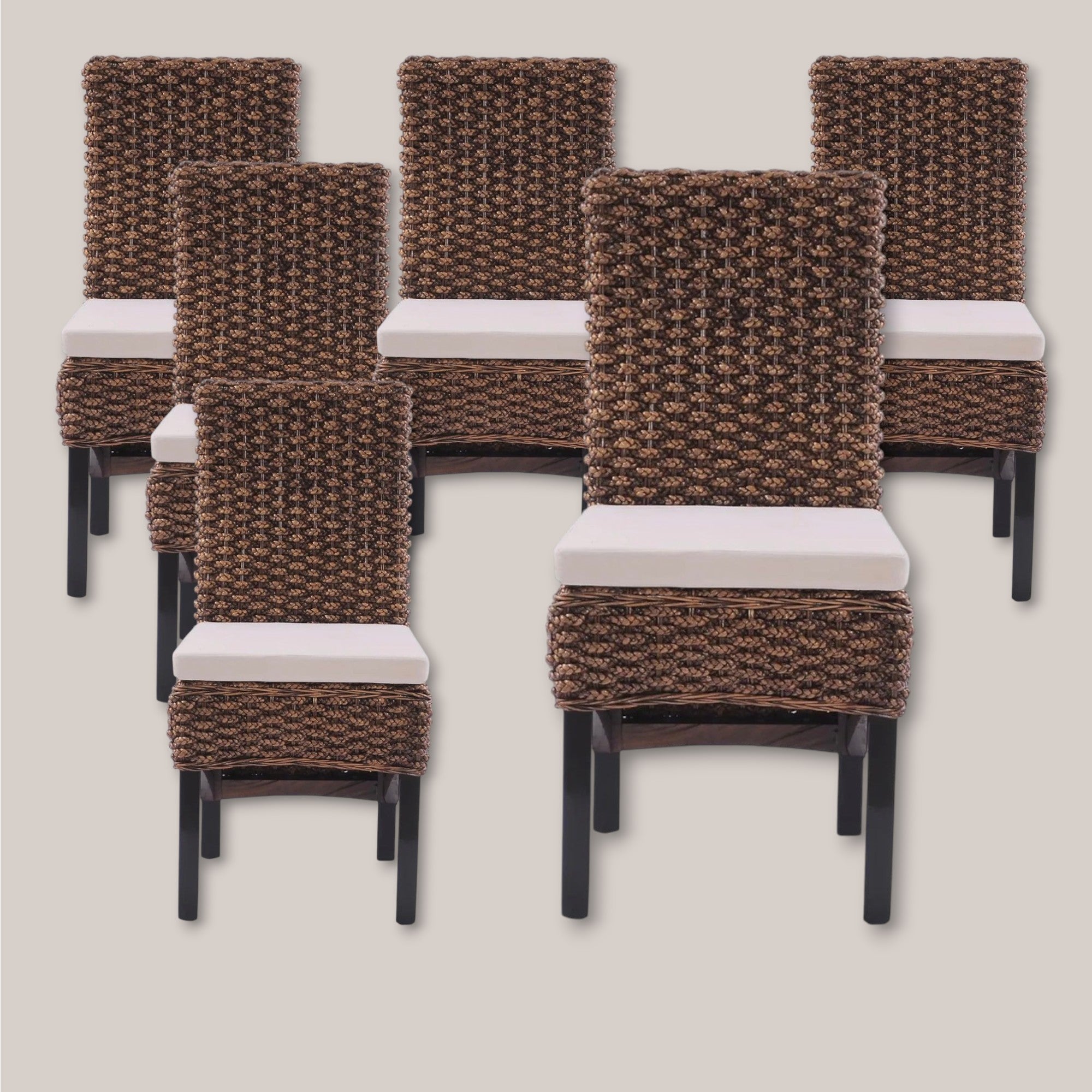 Pack 6 Sillas de Rattan Natural